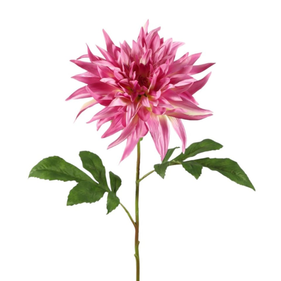 Kunstbloem Dahlia Fuchsia Flame Steel 73cm