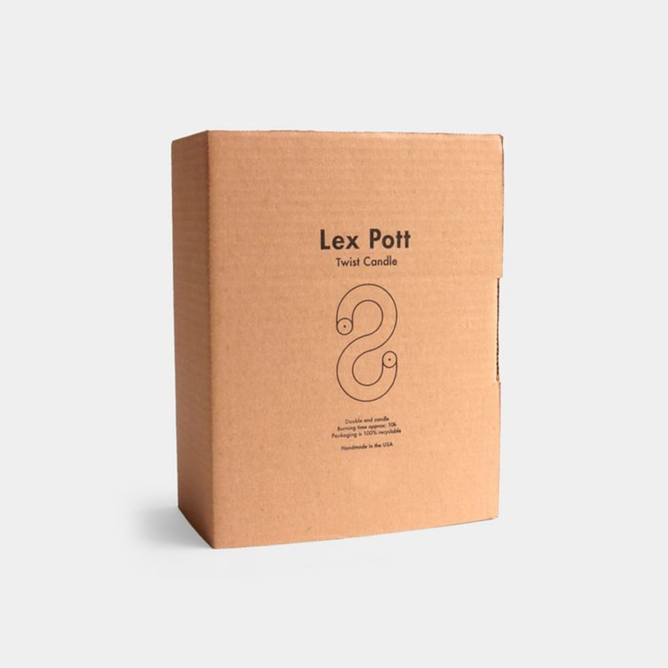 Lex Pott Twist Kaars Rond Koningsblauw