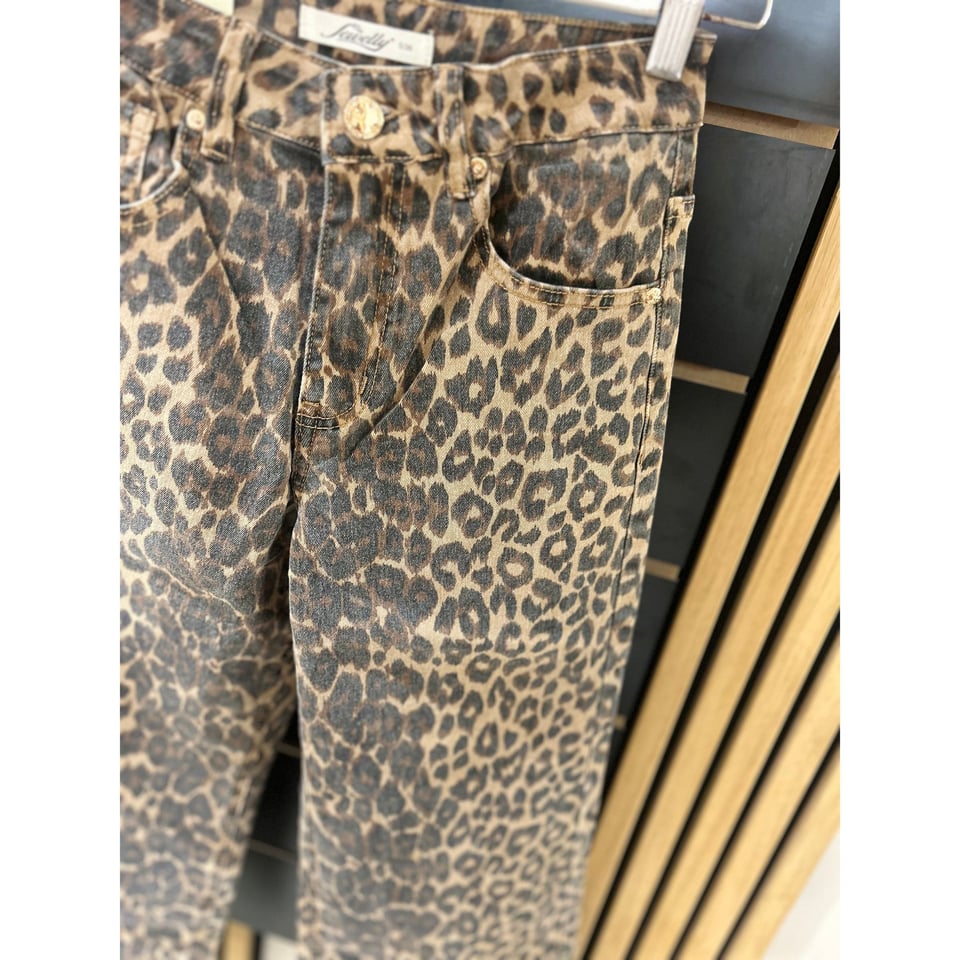 Leopard Jeans - Stretch Wide leg xx