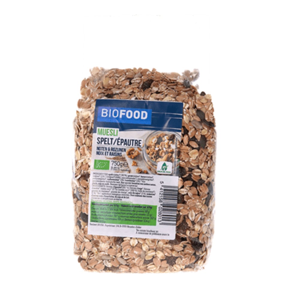 Damhert Biofood Speltmuesli Noten Rozijnen Bio