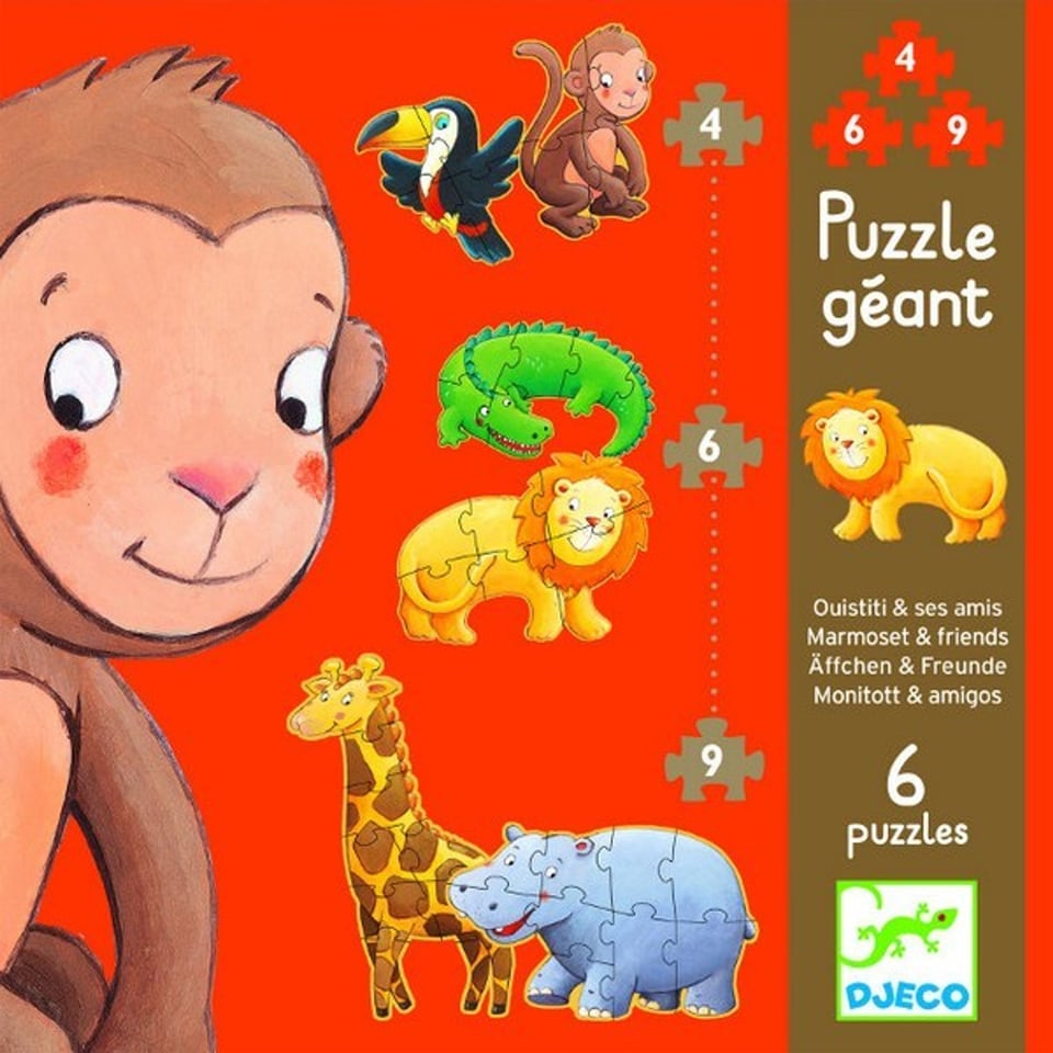 Djeco Eerste Puzzels Marmoset & Vrienden