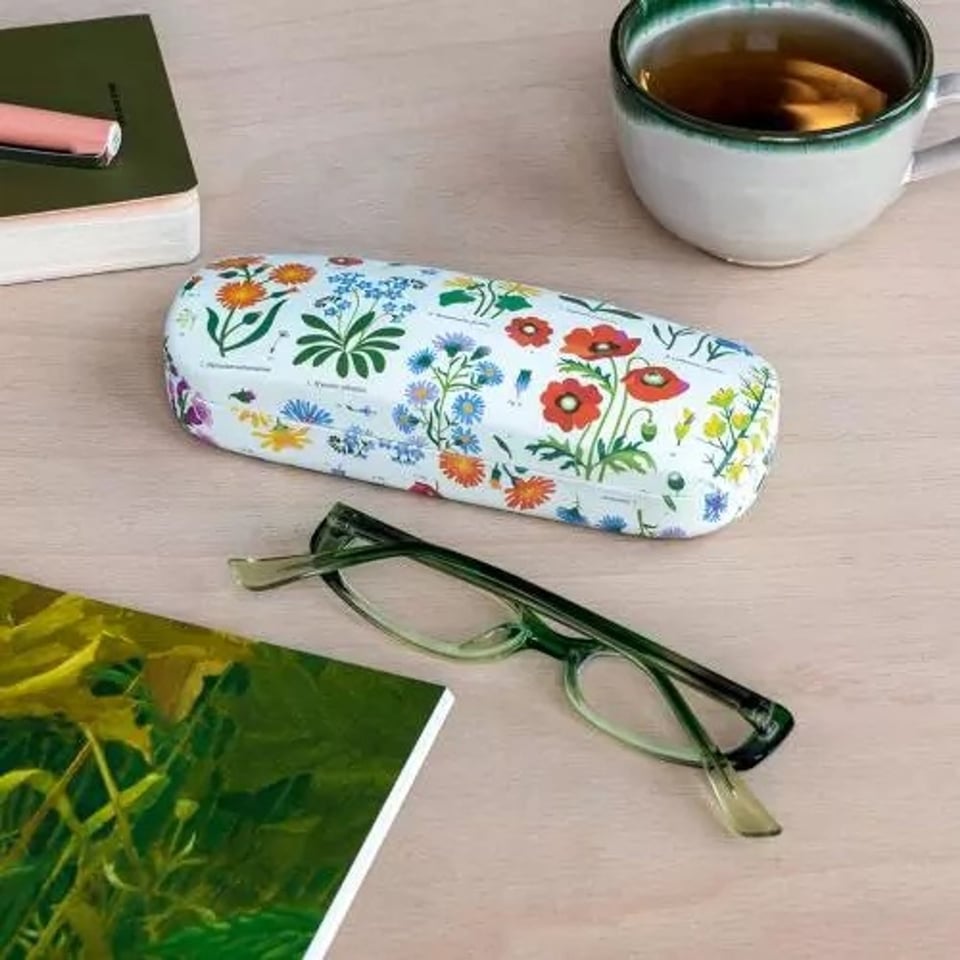 Rex London Brillenkoker en Schoonmaakdoekje Wilde Bloemen