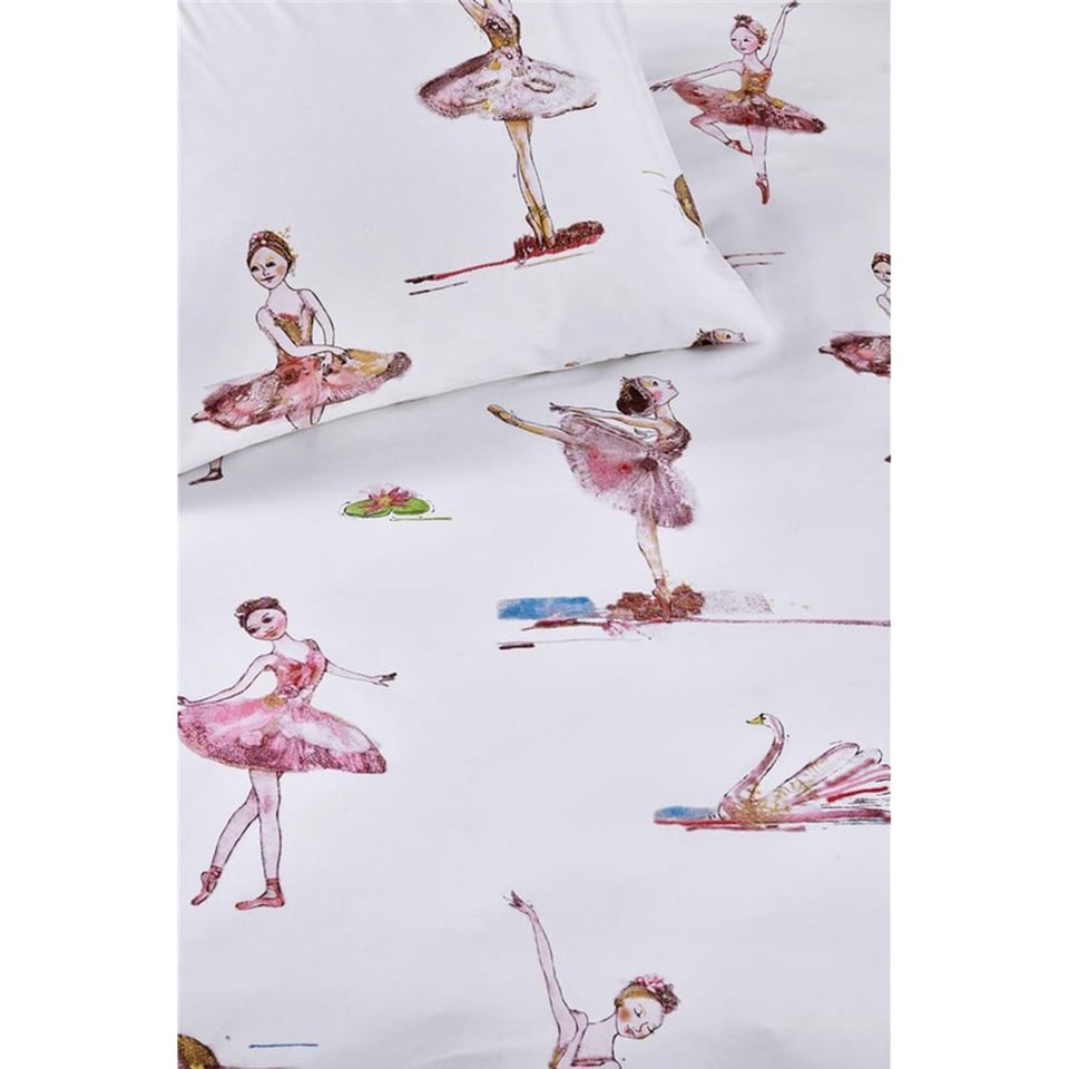 Dekbedovertrek Beddinghouse KIDS Swanlake Pink 140x200/220