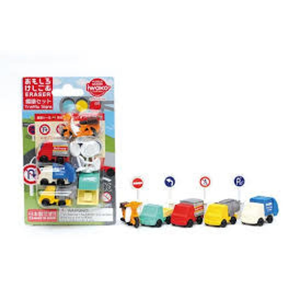 Iwako Puzzle Eraser Traffic Signs Set 3+