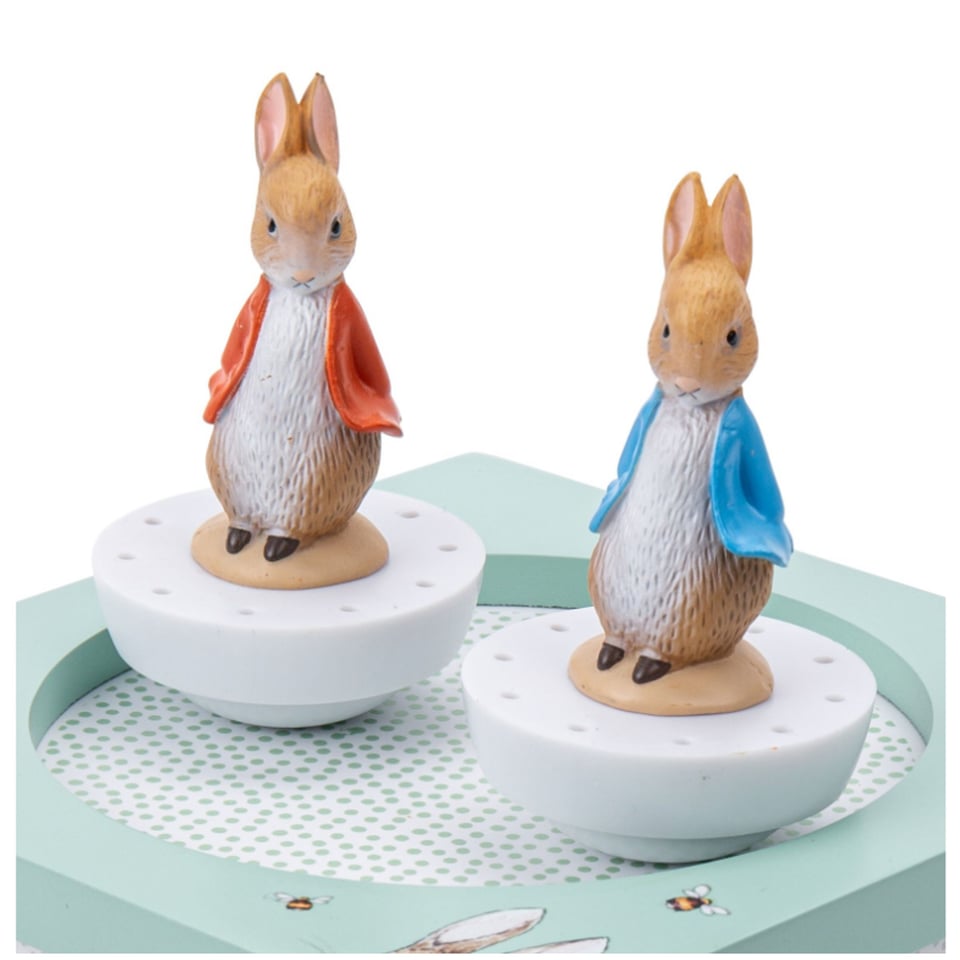 Trousselier Muziekdoosje Met Dansende Figuren Peter Rabbit Mozart Menuet 1+
