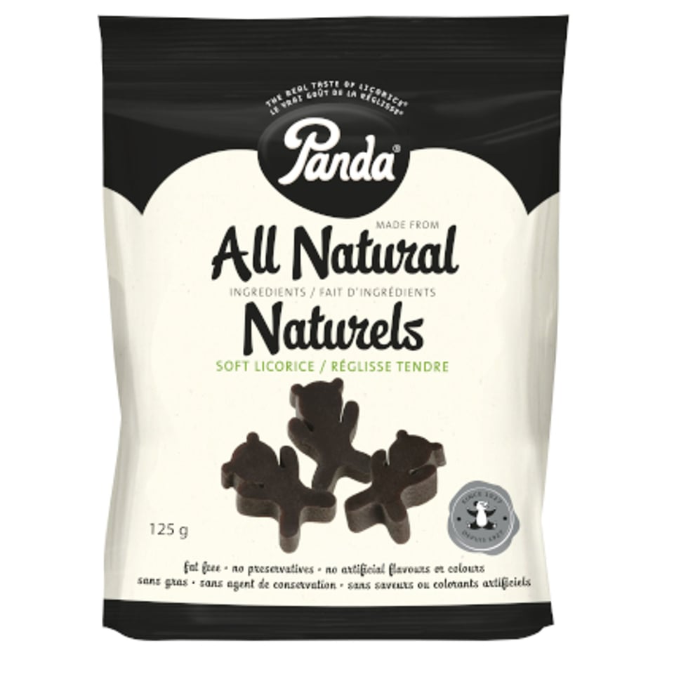 Panda All Natural Liquorice Bears 125g