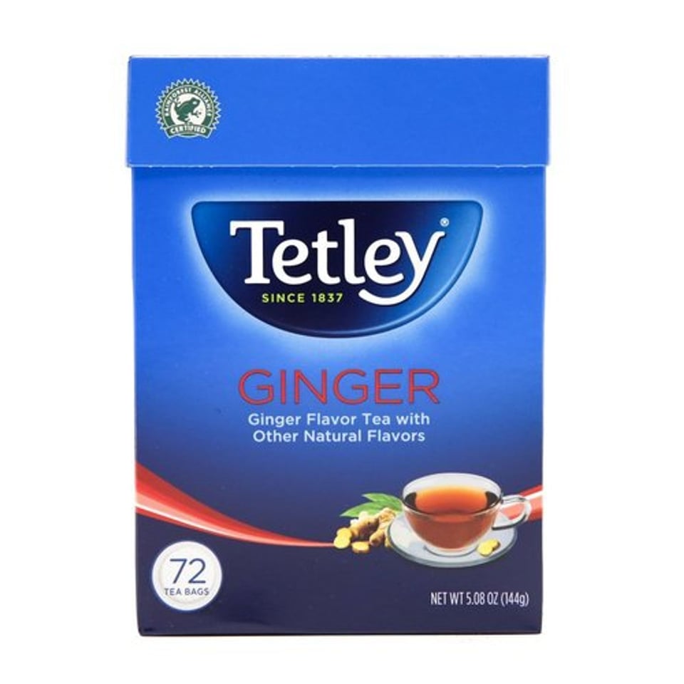 Tetley Ginger Flavor Tea 72 Tea Bags (144G)