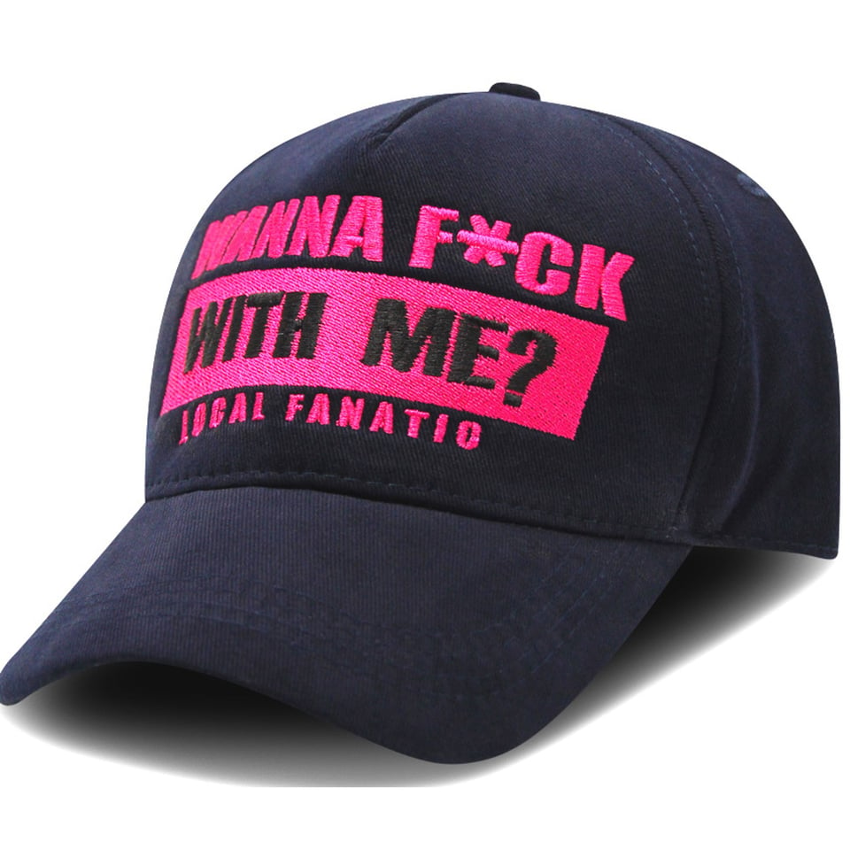 Baseball Cap Heren - F*ck with Me - Navy - One Size