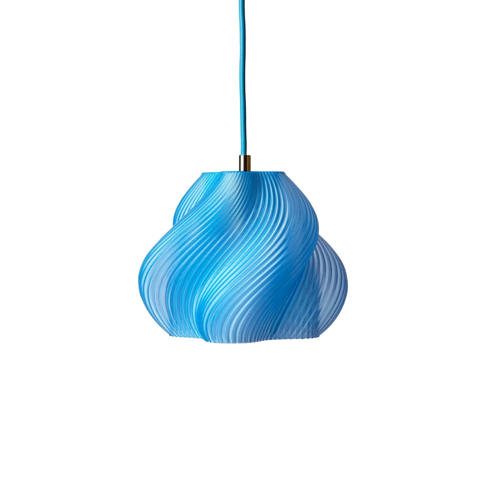 Lamp Soft Serve Pendant 1 Blueberry Sorbet Brass