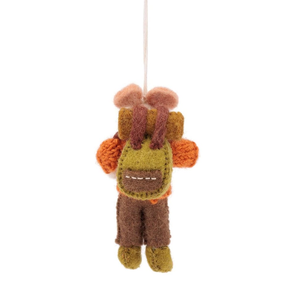 Hanger Muis wandelaar cognac