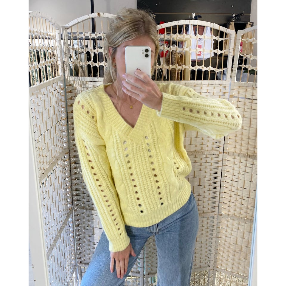 Yellow pullover - OneSize - 1 maat