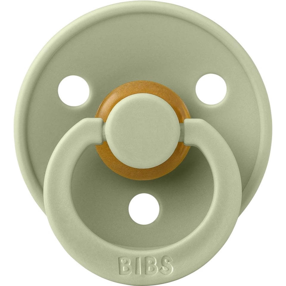 BIBS Fopspeen Symmetrisch Colour Latex 2 Pack - Ivory/Sage