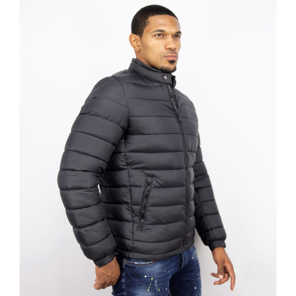 Winterjassen - Heren Winterjas Kort - Down Jack - Zwart