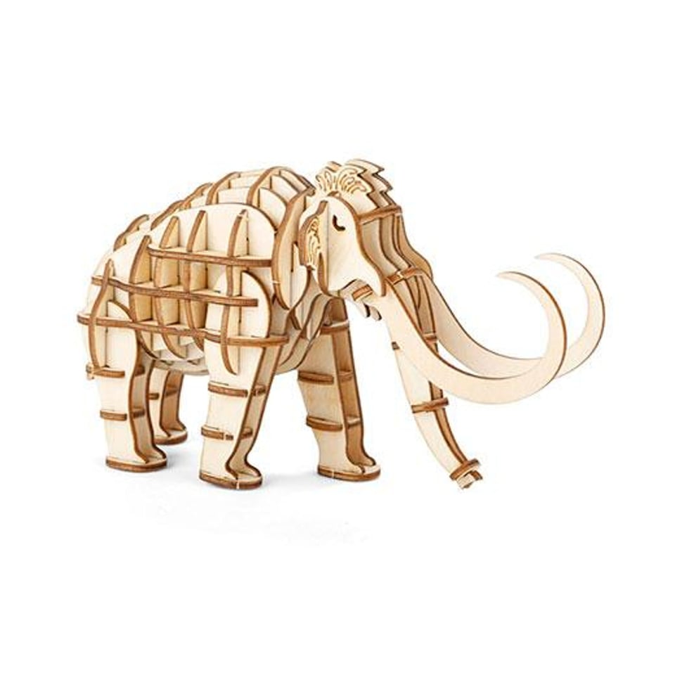 3D Wooden Puzzle: Mammoth - Wood