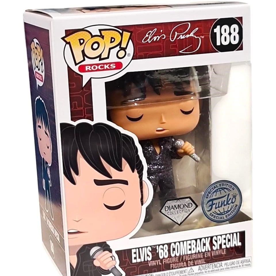 Pop! Rocks Elvis Presley 188 - Elvis '68 Comeback Special - Diamond Collection