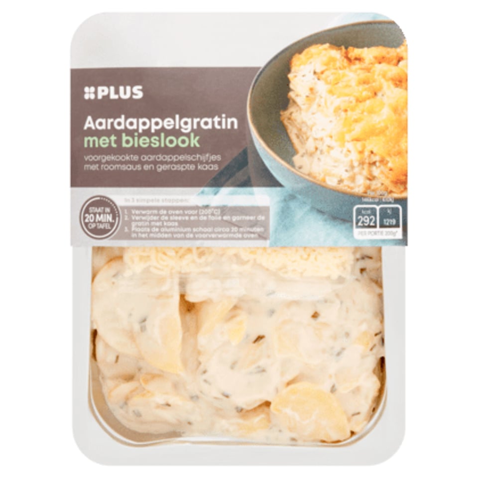 PLUS Aardappelgratin Bieslook Met Kaas