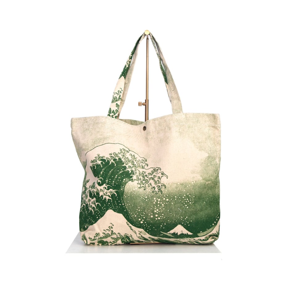 Beach Bag Teeth Green