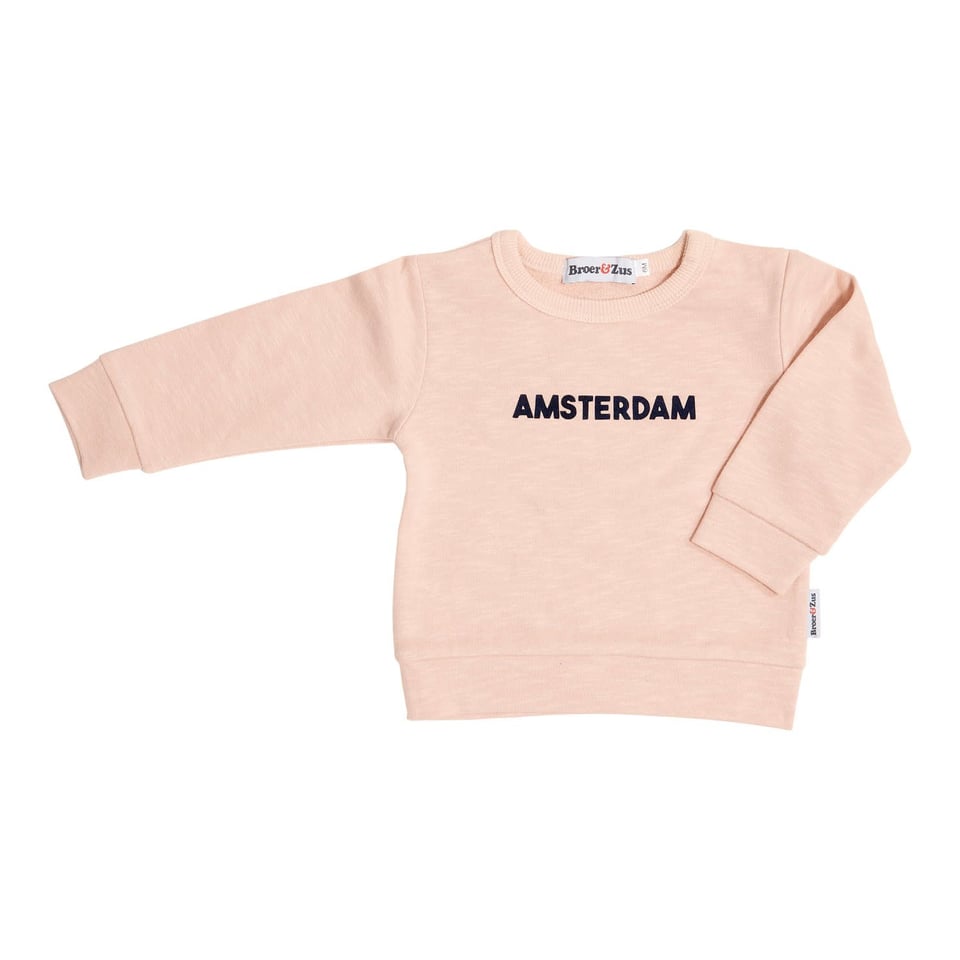 Broer & Zus Sweater Amsterdam Pink-Navy