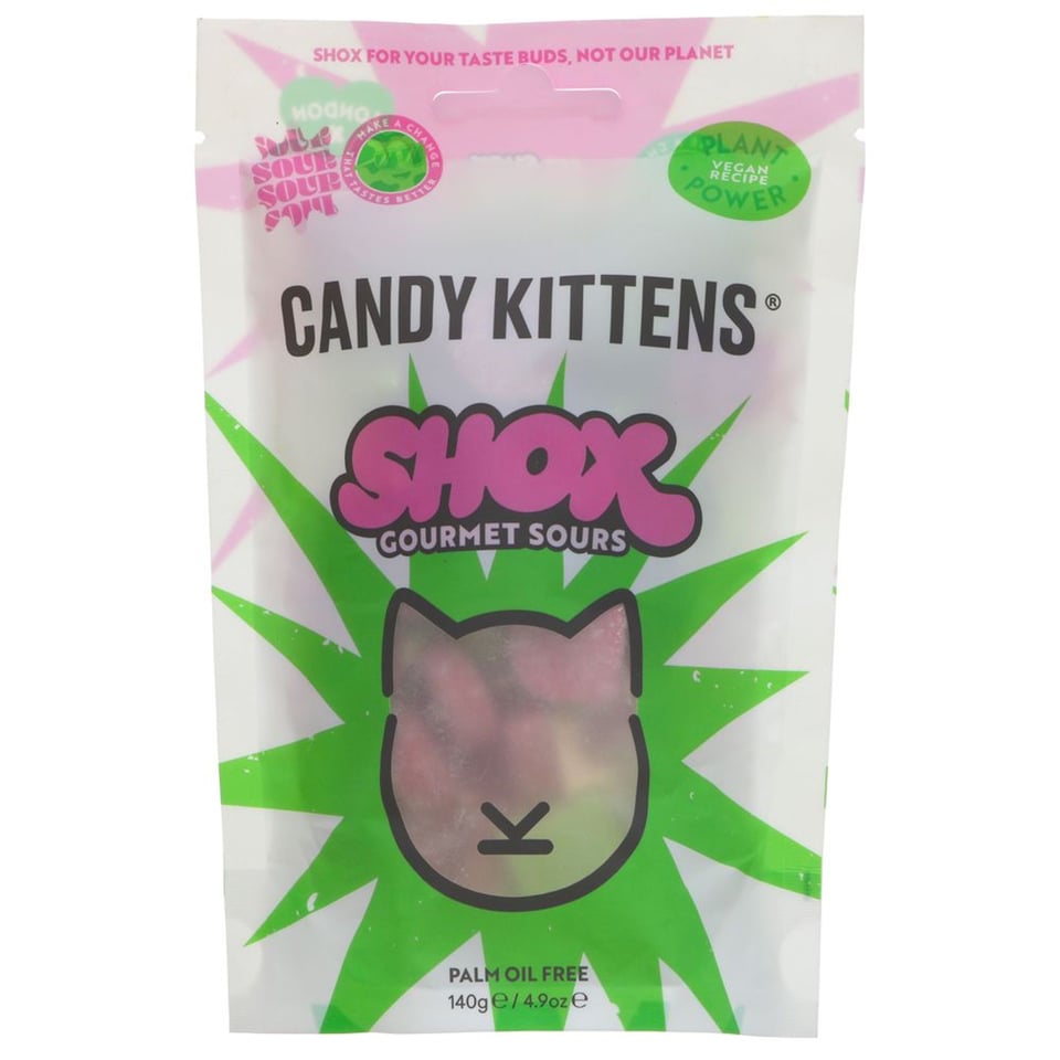 Candy Kittens Sour Shox (Aardbei and Appel) 140g