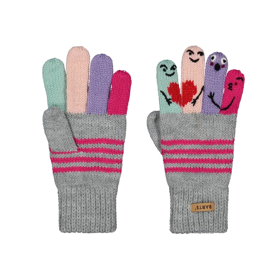 Barts Puppeteer Gloves Heather Grey