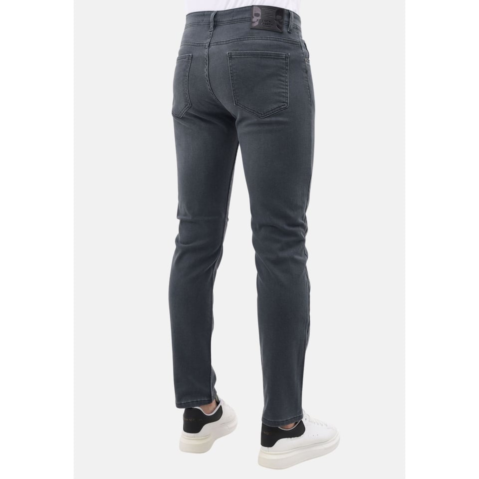 Spijkerbroek Heren Volwassenen - Regular Fit - Stretch Jeans Heren - MM-R-10 - Grijs