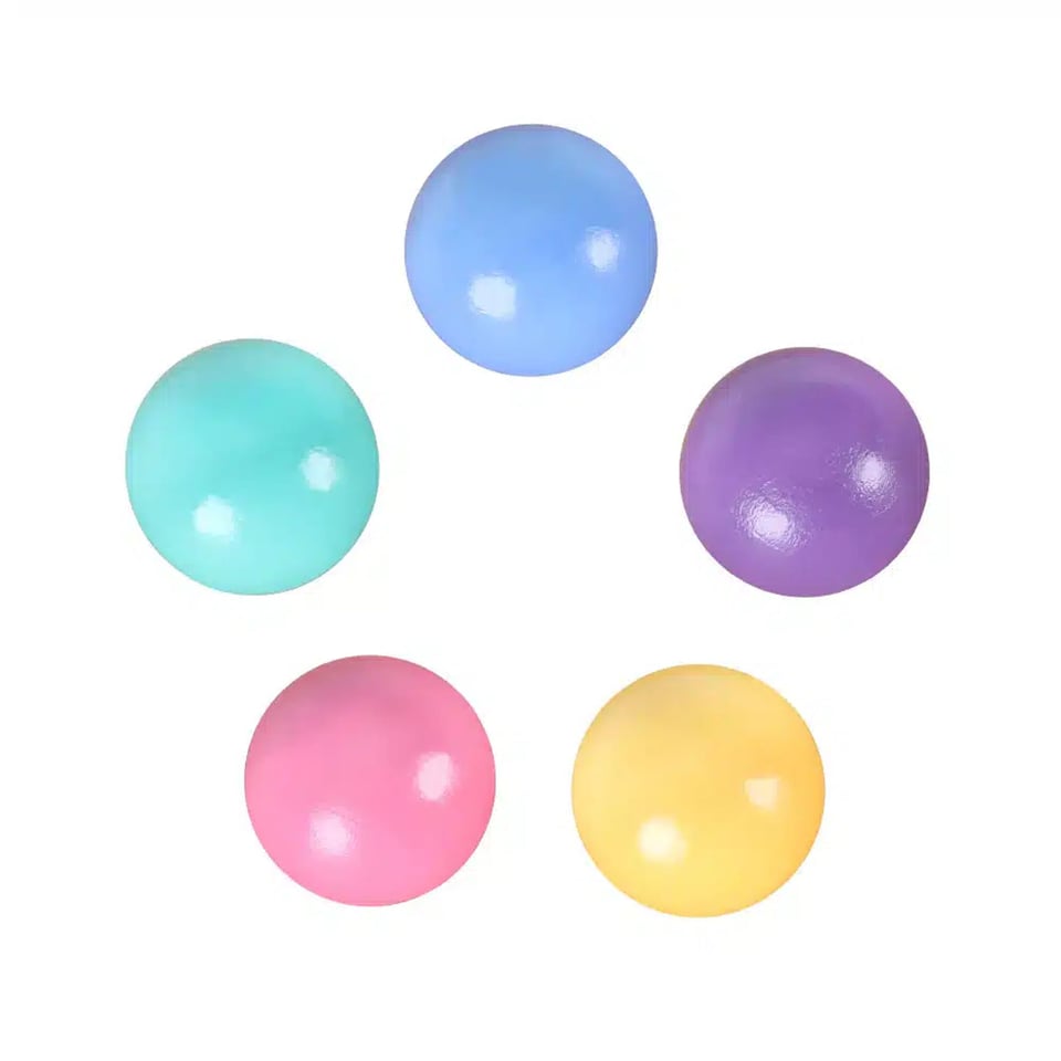 Coblo Knikkerbaan Ballen 6 Stuks - Pastel