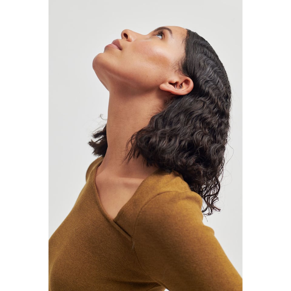 Second Female Menthina Knit V-Neck - Breen