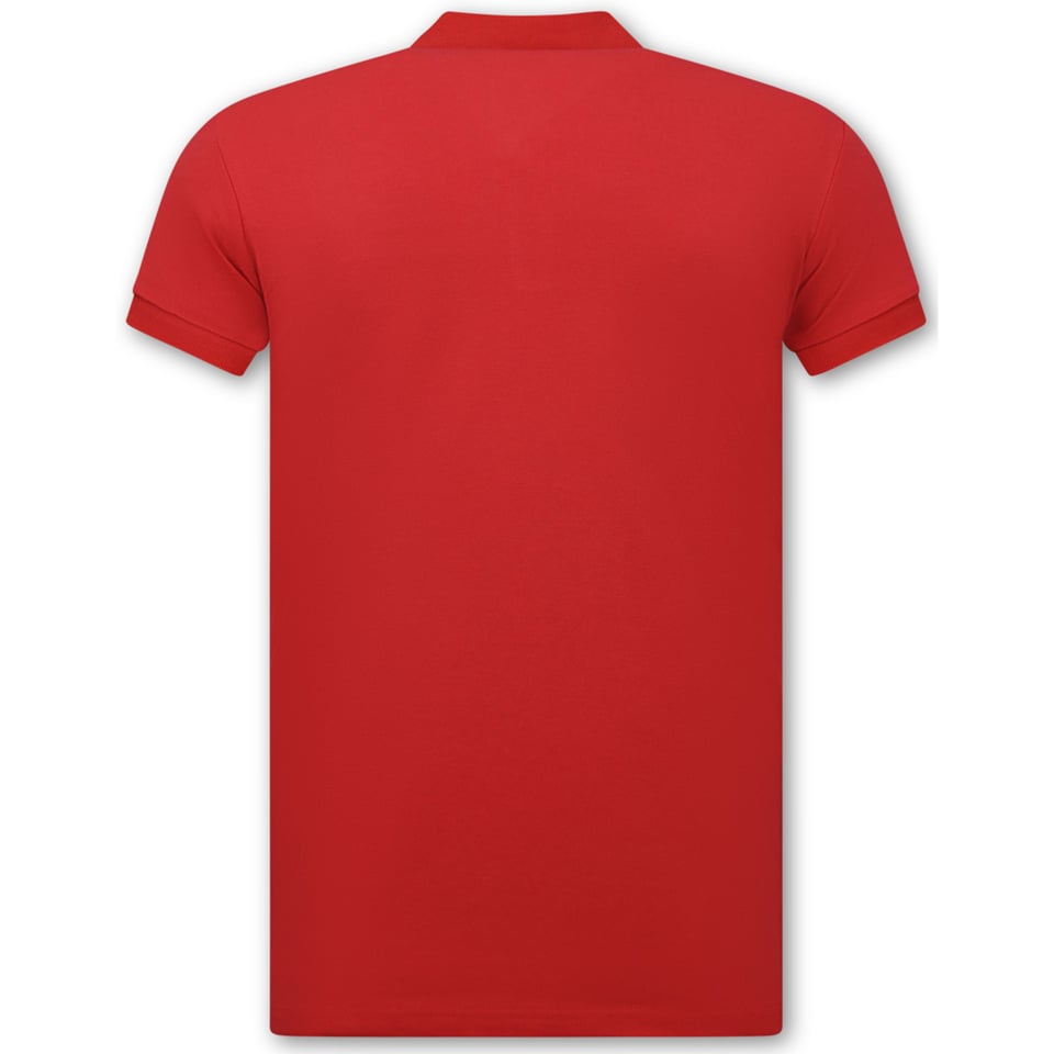 Heren Polo - Poloshirts Heren Korte Mouw - Polo Shirt Heren - Slim Fit - A150 - Rood
