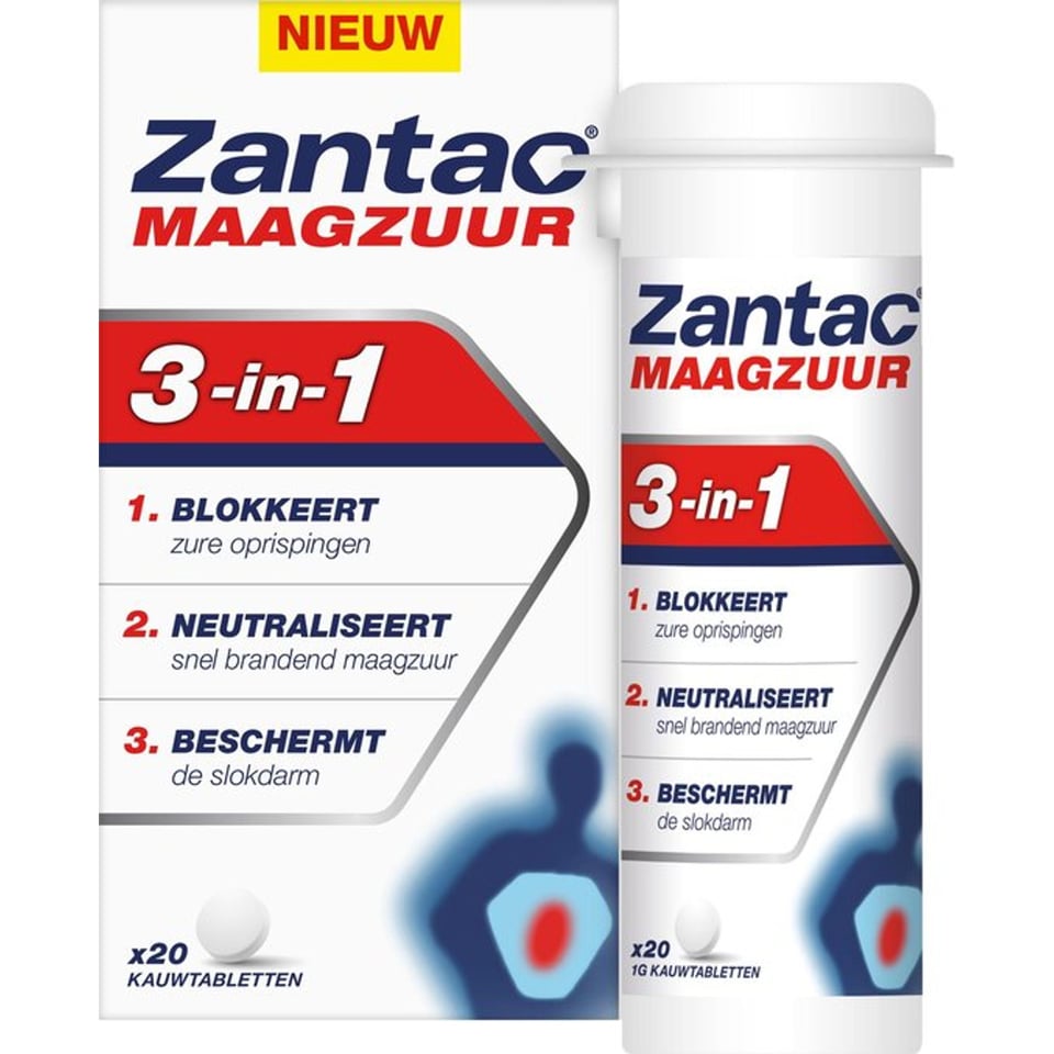 ZANTAC MAAGZUUR 3-IN-1 20kt