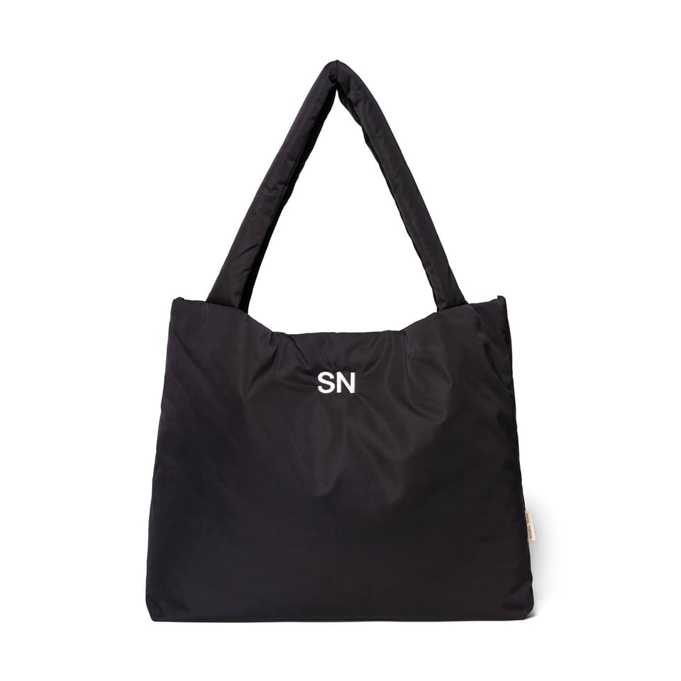 Black Puffy Mom Bag