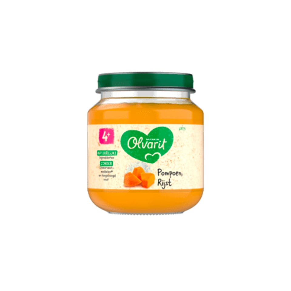 Olvarit 4+mnd Pompoen Rijst