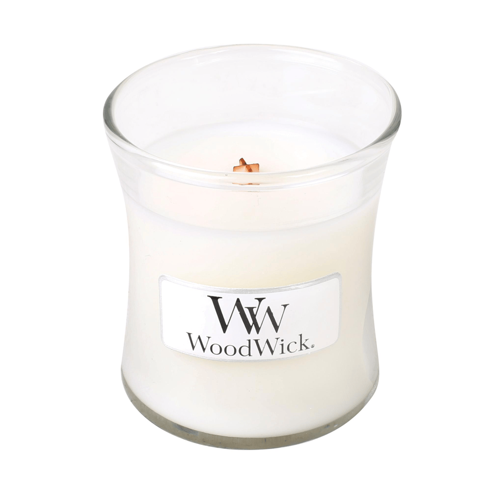 W143 White Tea & Jasmine Mini Candle WoodWick