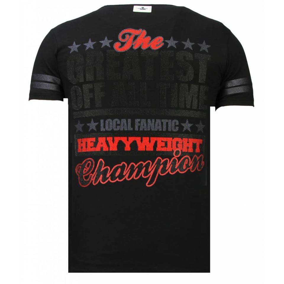 Greatest Of All Time - Ali T-Shirt - Zwart