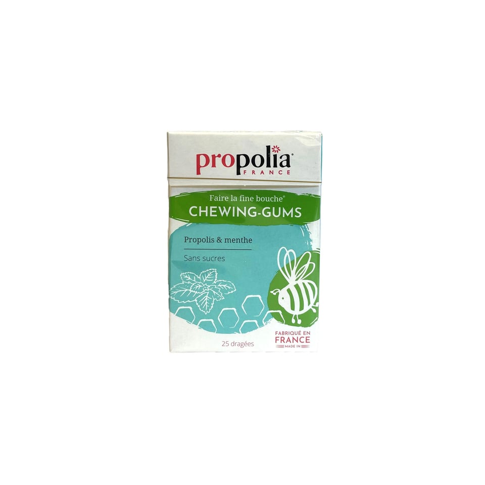Propolis en munt kauwgom 25 stuks Propolia - propolis en munt