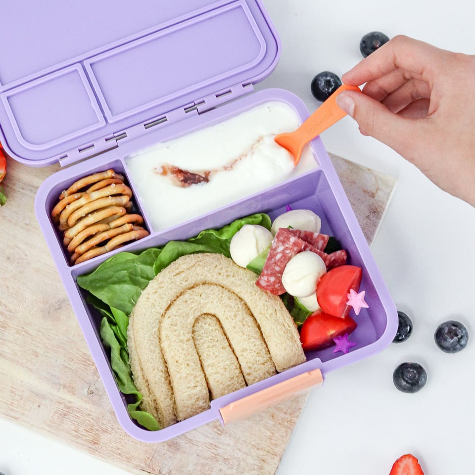 Lunch Punch Vork en Lepel Sets Bright - Meerkleurig