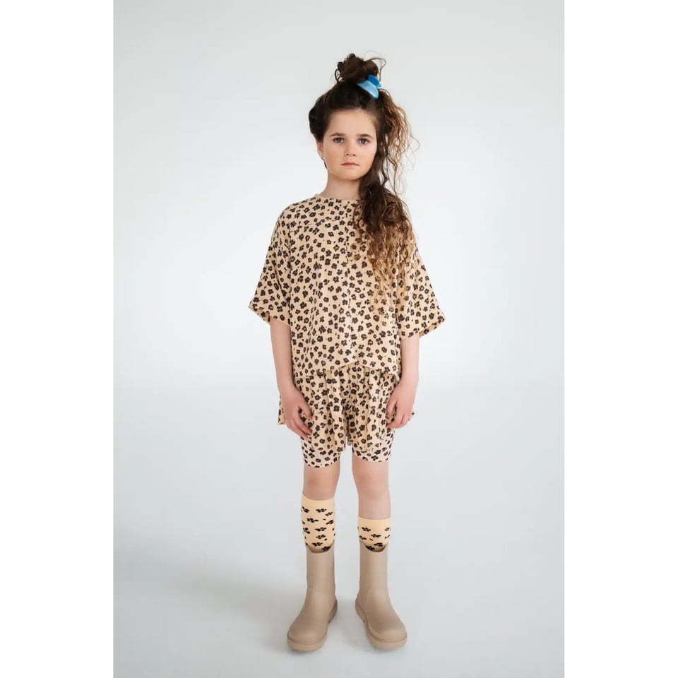 Repose Ams 66. Biker Short Leopard Flower