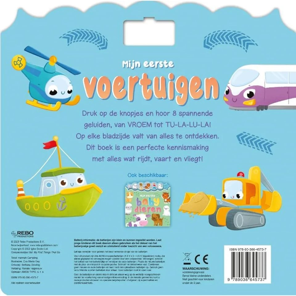 Geluidenboek Mijn Eerste Voertuigen 2+