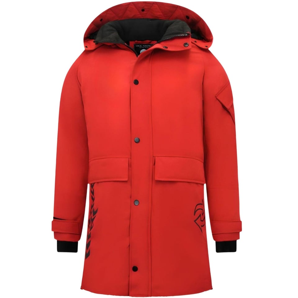 Sportieve Winterjas Heren - 9803 -Rood