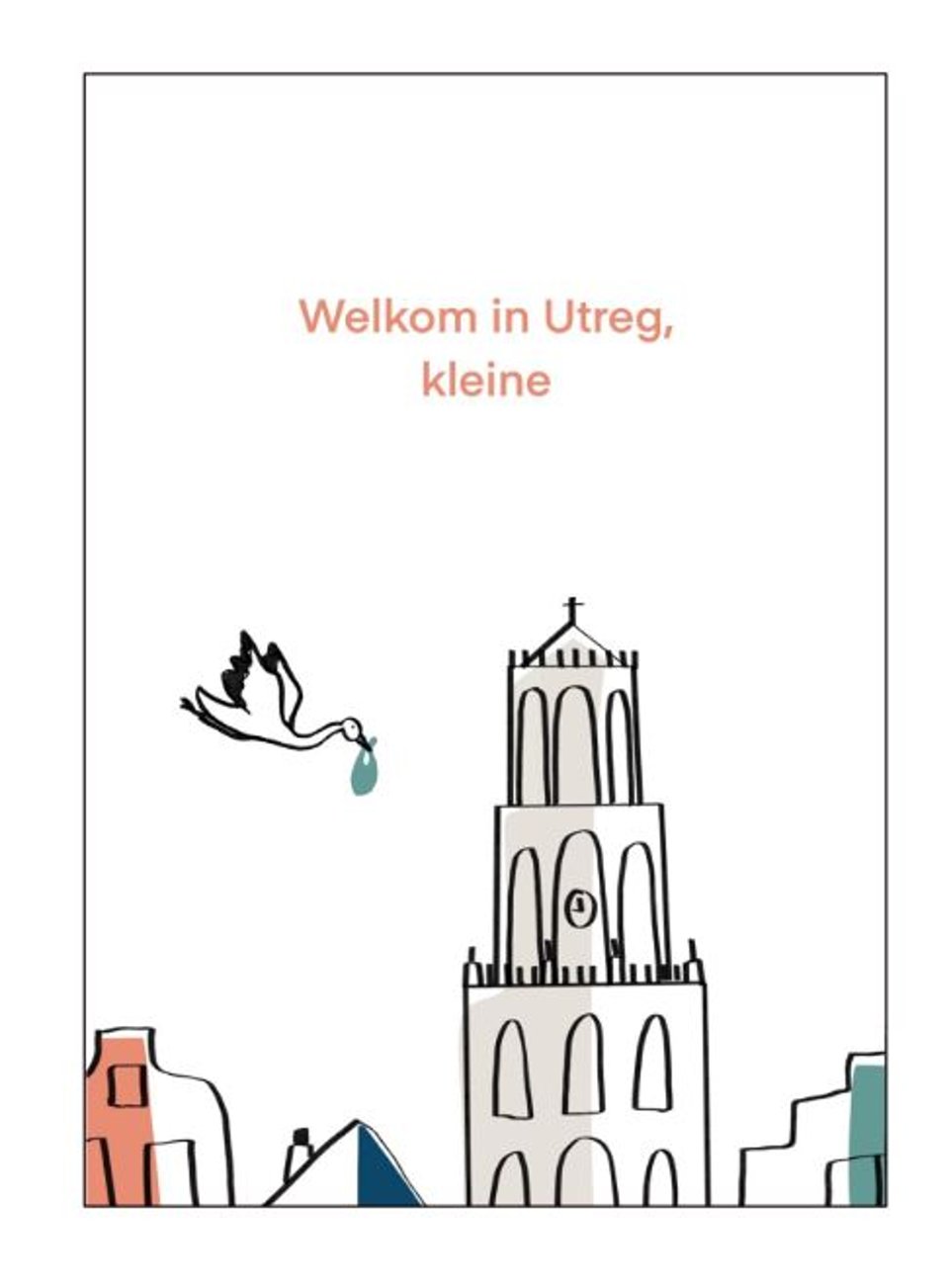 Baby Cadeaupakket: Prentenboek Utrecht + Welkom in Utreg Kaart