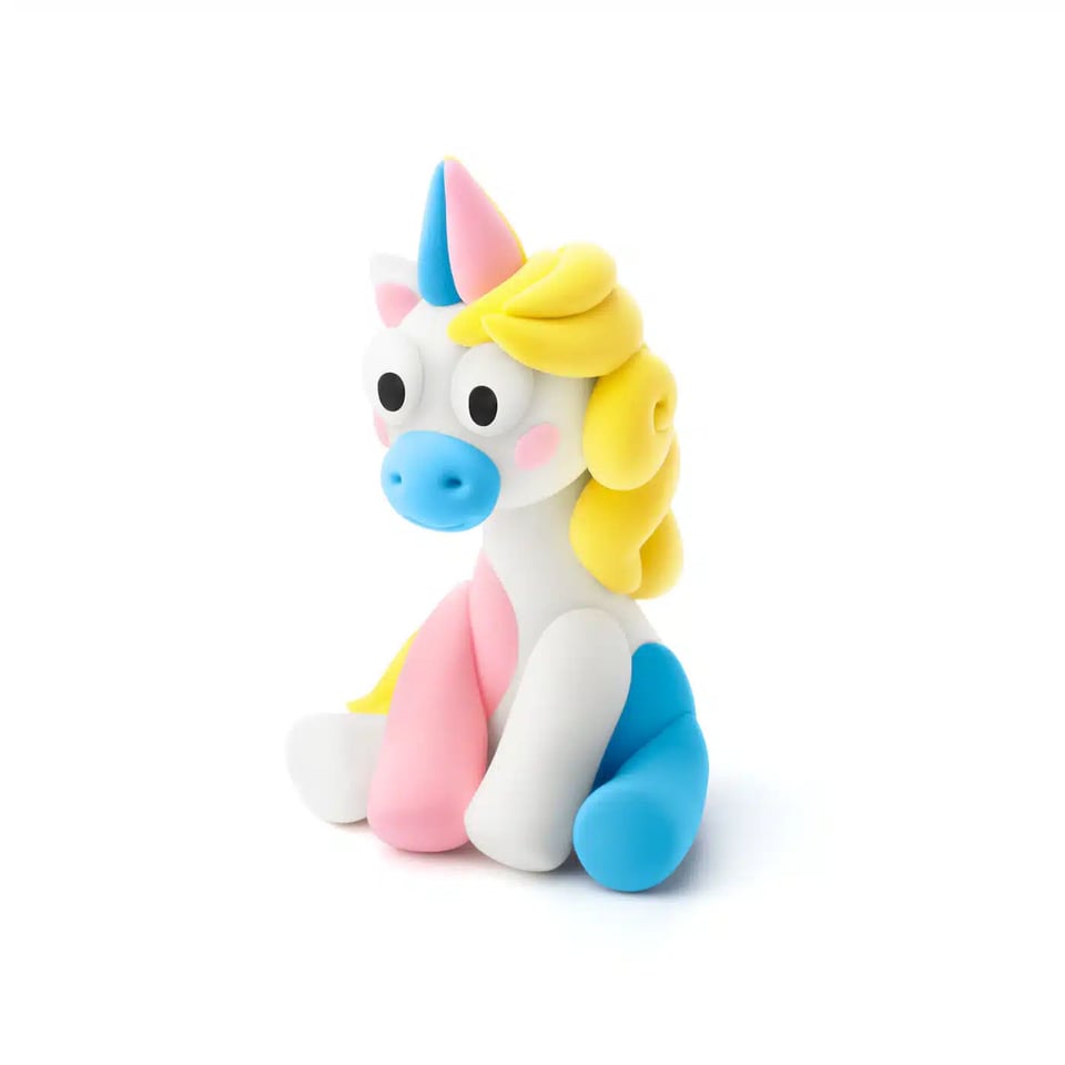 Hey Clay Boetseerklei Rainbow Unicorn- Lighty 3 Kleuren