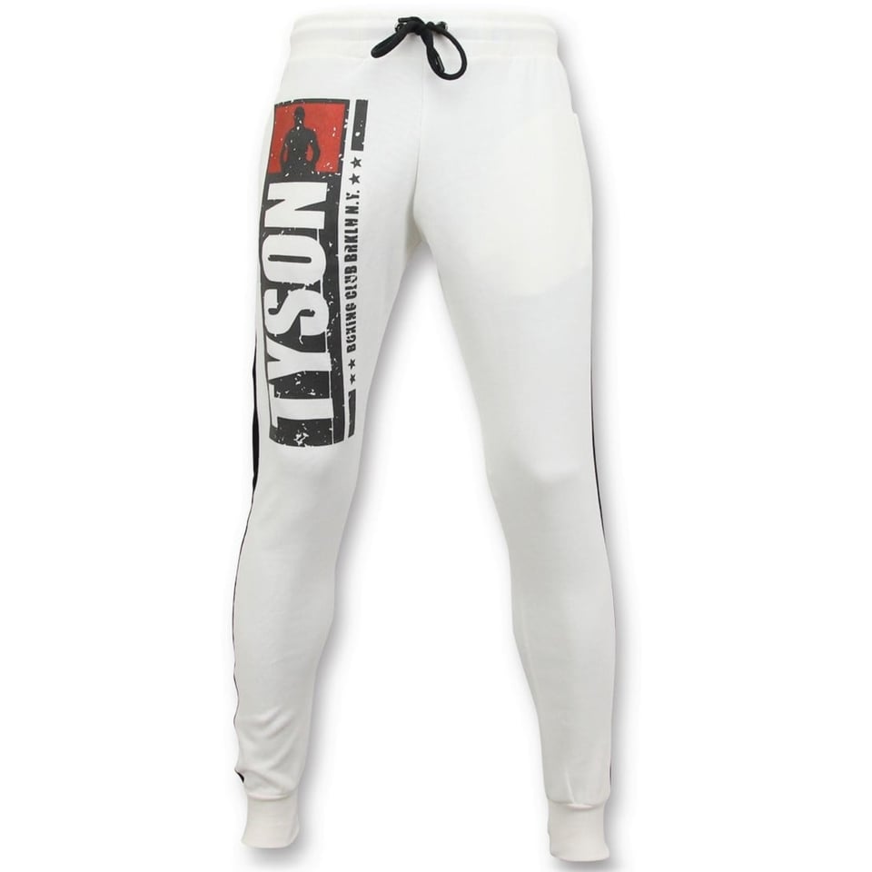 Exclusieve Mannen Joggingbroek - Mike Tyson Boxing Club - Wit