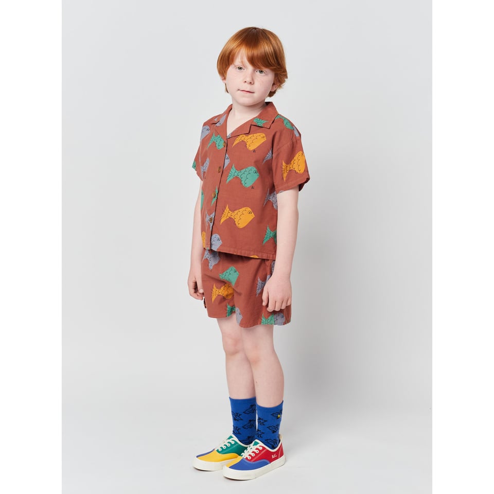 Bobo Choses Multicolor Fish All over Woven Shirt KID - 8-9 Y (134)