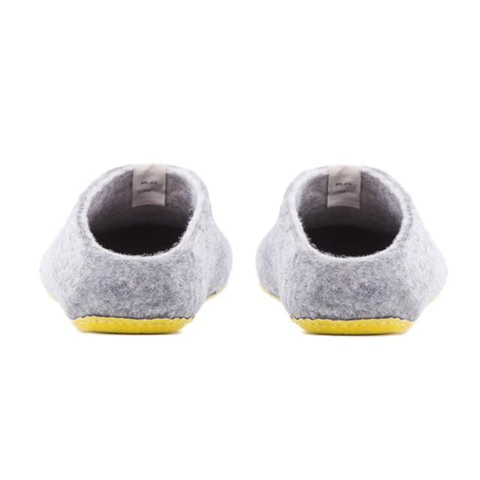 Pomobuk Light Grey, Wollen Pantoffel