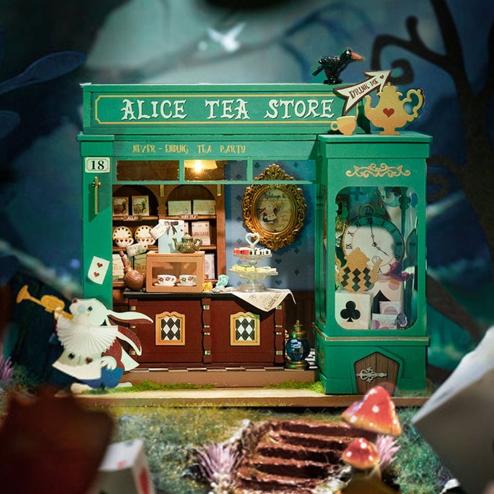 Robotime Alice's Tea Store