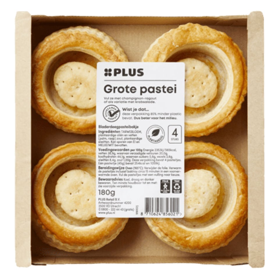 PLUS Grote Pasteibakjes