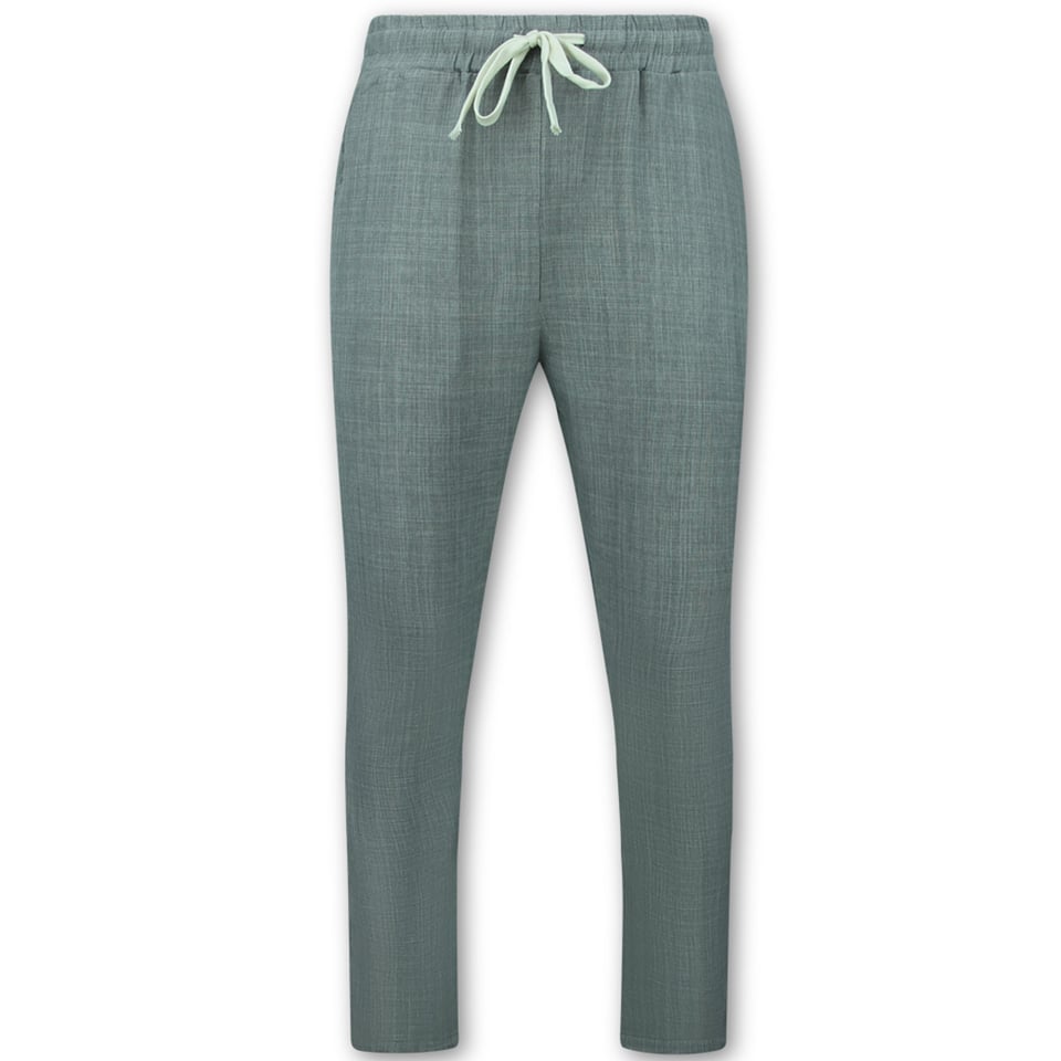 Linnen Twinset - Linnen Zomerset Heren - Linnen Shirt Heren - Zomer Broek Heren - MG-011 - Grijs