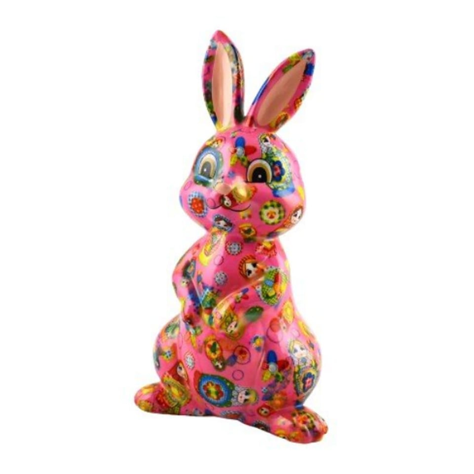 Spaarpot Konijn Millie H24cm in 6 Kleuren