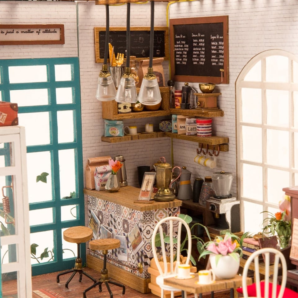 Simon's Coffee/ Cafe Shop - DIY Miniture House Kit