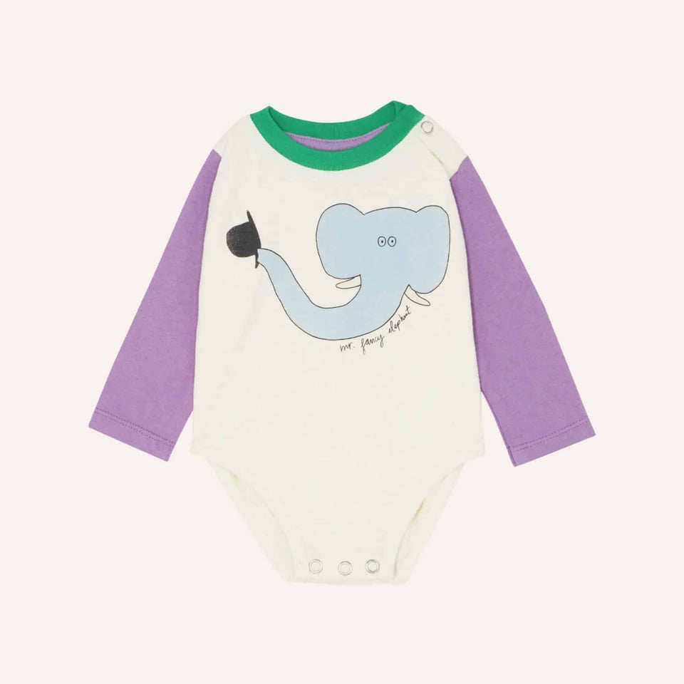 The Campamento Elephant Long Sleeves Baby Body