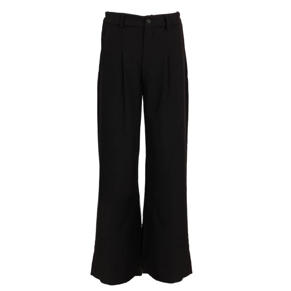 Pantalon Trend / Wijd - black